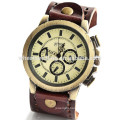 High Quality Most Popular Custom leather strap Men Hand Watch